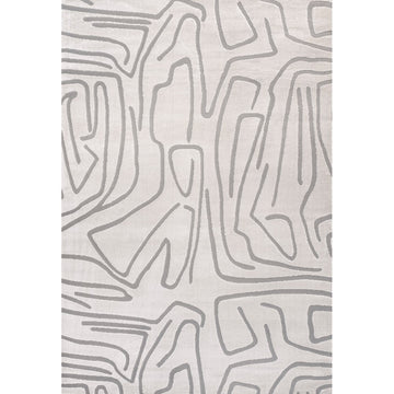 Alcina Modern Scandinavian Graphic Lines High-Low Area Rug